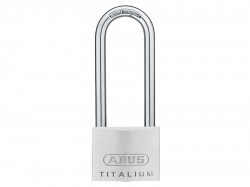 ABUS Mechanical 64TI/50mm TITALIUM Padlock 80mm Long Shackle