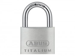 ABUS Mechanical 64TI/50mm TITALIUM Padlock Carded