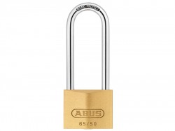 ABUS Mechanical 65/50mm Brass Padlock 80mm Long Shackle Carded