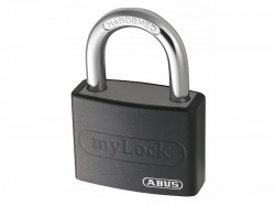 ABUS Mechanical T65AL/40mm My Lock Aluminium Padlock Black Keyed Alike 6401