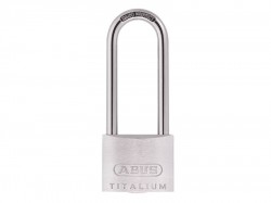 ABUS Mechanical 80TI/40mm TITALIUM Padlock 63mm Long Shackle Carded