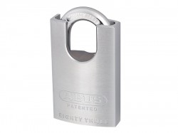 ABUS Mechanical 83/50mm Chrome Plated Brass Padlock Hardened Closed Shackle