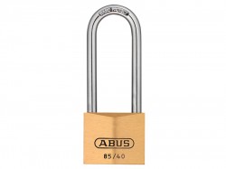 ABUS Mechanical 85/40mm Brass Padlock 63mm Long Shackle Carded