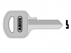 ABUS Mechanical 55/60 60mm Key Blank (K/A Only)