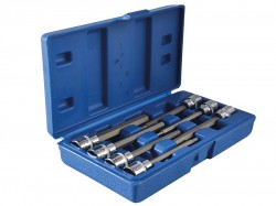 BlueSpot Tools 3/8in Drive Extra Long Hex Socket Bit Set, 7 Piece