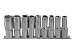 BlueSpot Tools 1/2in Drive Deep Socket Set, 9 Piece