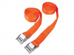 BlueSpot Tools Cam Buckle Tie-Down Straps Twin Pack 2.5m