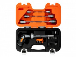 Bahco Pistol Grip Ratcheting Screwdriver Set, 25 Piece