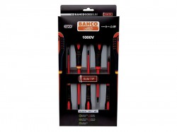 Bahco BE-9881SL ERGO Slim VDE Insulated Screwdriver Set, 5 Piece