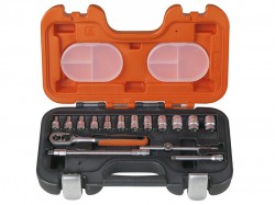 Bahco S160 1/4in Drive Socket Set, 16 Piece