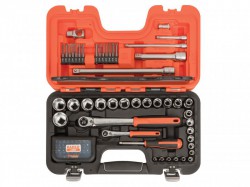 Bahco SL79 1/4in & 1/2in Drive Slim Socket Set, 79 Piece