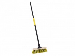 Bulldozer Stiff Dual PET Wooden Broom with Metal Handle 279mm (11in)