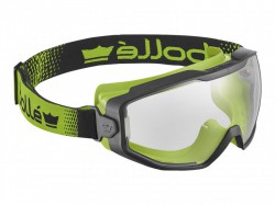 Bolle Safety Spectrum Platinum Clear Sealed Safety Googles, Black/Green