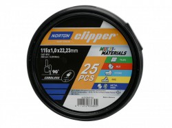Norton Clipper Clipper� Multi-Material Cutting Discs 115 x 22.23mm (Tub of 25)