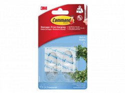 Command Clear Hooks with Clear Strips, Medium (Pack 2)