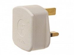 Dencon Rubber Plug 13 Amp White 6283WNB
