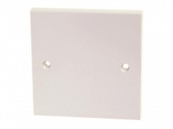 Dencon Plastic Blanking Plate Single White 8808NB