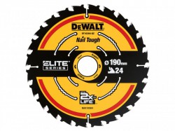 DEWALT ELITE Series Framing Circular Saw Blade 190 x 30mm x 24T