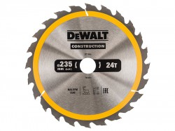 DEWALT Portable Construction Circular Saw Blade 235 x 30mm x 24T