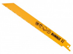 DEWALT Bi-Metal Reciprocating Blade for Plastic & Pipes 203mm (Pack 5)