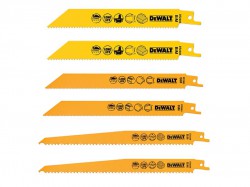 DEWALT DT2444 Reciprocating Saw Blade Set, 6 Piece