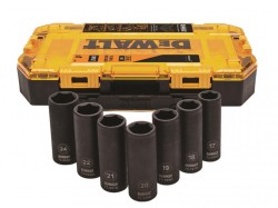 DEWALT Power Tools McLaren 1/2in Drive Deep Impact Socket Set, 7 Piece