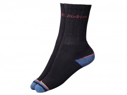 Dickies Strong Work Socks  Black (Pack 3)