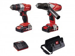 Einhell Power-X-Change Combi & Drill Driver Twin Pack 18 Volt 2 x 1.5Ah Li-Ion