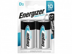 Energizer MAX PLUS D Alkaline Batteries (Pack 2)