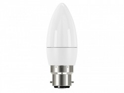 Energizer LED BC (B22) Opal Candle Non-Dimmable Bulb, Warm White 470 lm 5.2W