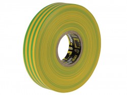 Everbuild Electrical Insulation Tape Yellow/Green 19mm x 33m