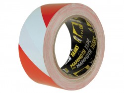 Everbuild Sika PVC Hazard Tape Red / White 50mm x 33m