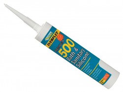 Everbuild Sika 500 Bath & Sanitary Silicone Sealant Manhattan Grey 290ml