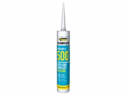 Everbuild Sika 500 Bath & Sanitary Silicone Sealant Ivory 290ml