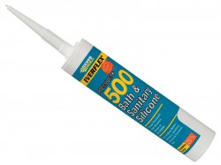 Everbuild Sika 500 Bath & Sanitary Silicone Sealant Sandstone 290ml