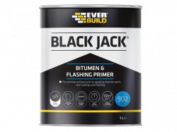 Everbuild Sika Black Jack 902 Bitumen & Flashing Primer 1 litre