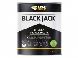 Everbuild Sika Black Jack 903 Bitumen Trowel Mastic 1 litre