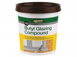 Everbuild Sika 102 Butyl Glazing Compound Brown 2kg