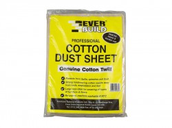 Everbuild Sika Cotton Dust Sheet 3.6 x 2.7m