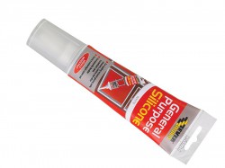 Everbuild Sika General Purpose Easi Squeeze Silicone Sealant Clear 80ml