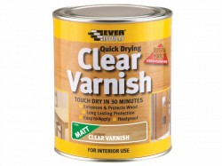 Everbuild Sika Quick Dry Wood Varnish Matt Clear 2.5 litre