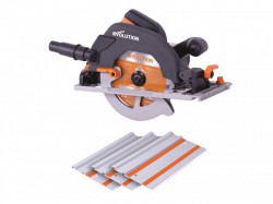 Evolution R185CCSX Circular Track Saw Kit 185mm 1600W 240V