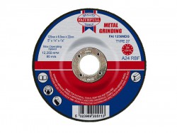 Faithfull Depressed Centre Metal Grinding Disc 125 x 6.5 x 22.23mm