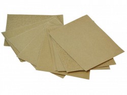 Faithfull Cork Block Glasspaper Sanding Sheets Assorted (Pack 10)