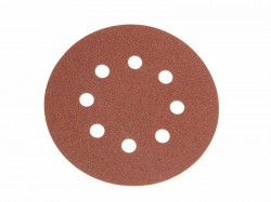 Faithfull Hook & Loop Sanding Disc DID3 Holed 125mm x 120G (Pack 25)