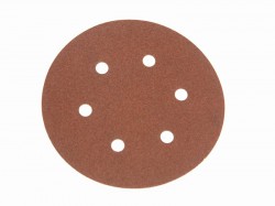 Faithfull Hook & Loop Sanding Disc DID2 Holed 150mm x 120G (Pack 25)