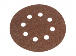 Faithfull Hook & Loop Sanding Disc DID3 Holed 125mm Medium Fine (Pack 5)