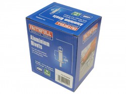 Faithfull Aluminium Rivets 4.8 x 11mm Medium Bulk Pack of 500