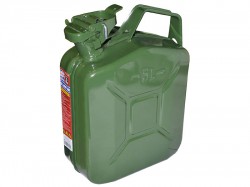 Faithfull Green Steel Jerry Can 5 litre