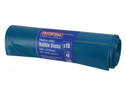 Faithfull Blue Heavy-Duty Rubble Sacks (Roll 10)